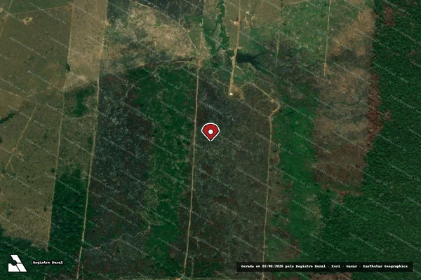 Imagem de satélite de Infração da Flora em Lábrea - AM