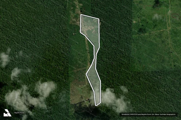 Imagem de satélite de Infração Ambiental em Candeias do Jamari - RO