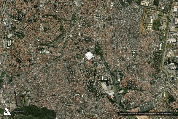 Imagem de satélite de Infração da Fauna em São Paulo - SP (marcador da localização)