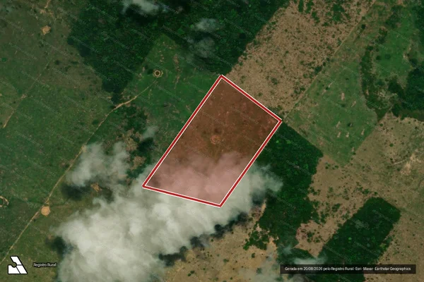 Imagem de satélite de Infração da Flora em Porto Velho - RO