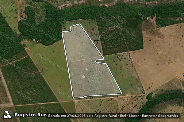 Imagem de satélite de Infração Ambiental em São Félix do Araguaia - MT
