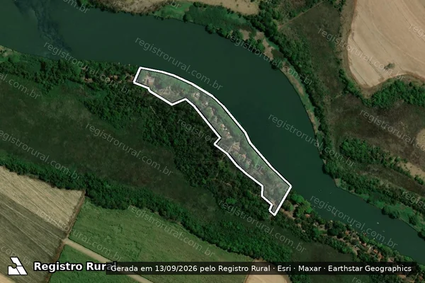Imagem de satélite de Infração da Flora em Barretos - SP