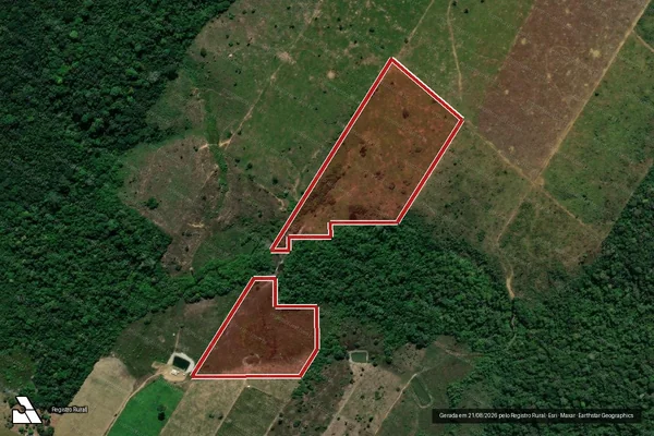 Imagem de satélite de Infração Ambiental em Machadinho D'Oeste - RO