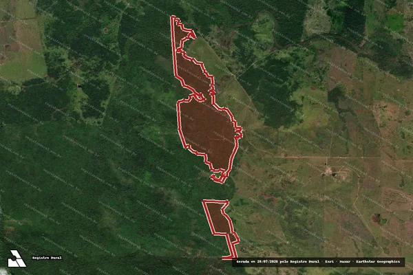 Imagem de satélite de Infração da Flora em Altamira - PA