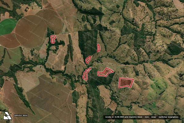 Imagem de satélite de Infração da Flora em Ipameri - GO