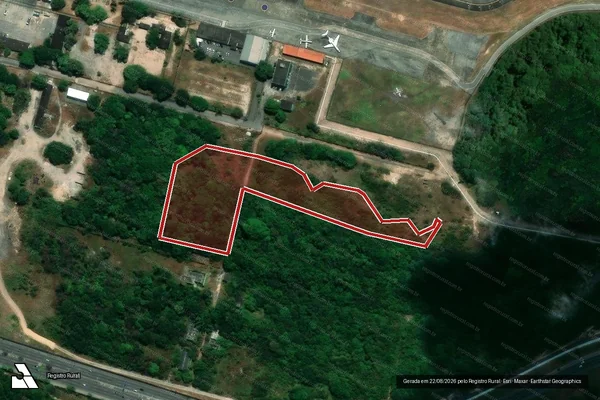 Imagem de satélite de Infração da Flora em Fortaleza - CE