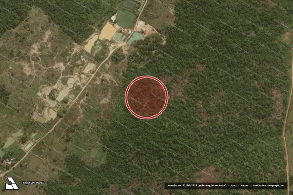 Imagem de satélite de Infração Ambiental em Tucumã - PA