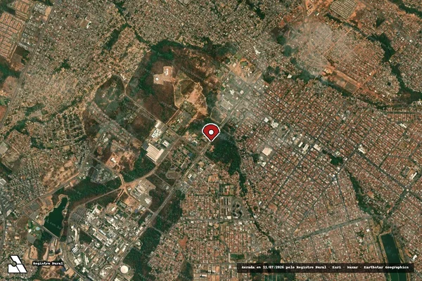 Imagem de satélite — Embargo IBAMA — Infração da Flora - Juara/MT