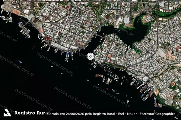 Imagem de satélite — Embargo IBAMA — Infração de Administração Ambiental(Não Classificada-Móvel) - Manaus/AM