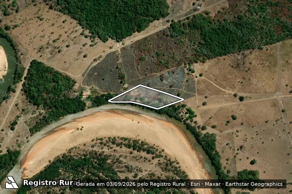 Imagem de satélite — Embargo Ambiental - Lagoa Da Confusão/TO