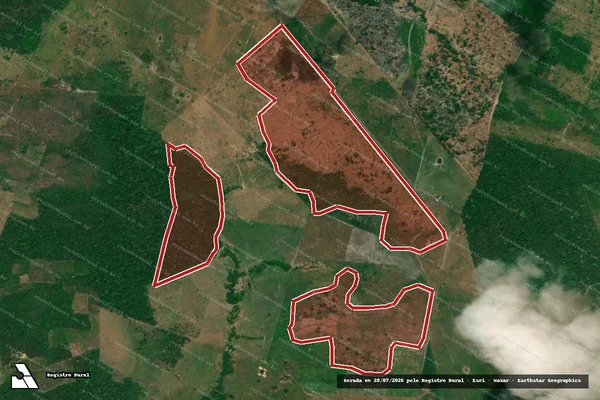 Imagem de satélite de Infração da Flora em Alenquer - PA