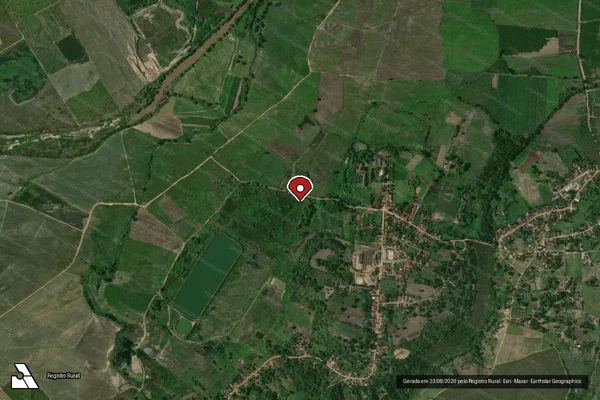 Imagem de satélite — Embargo IBAMA — Infração Ambiental - Mamanguape/PB