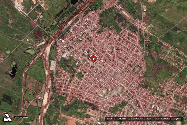 Imagem de satélite — Embargo IBAMA — Infração de Licenciamento(Não Classificada-Móvel) — Nova Cruz/RN