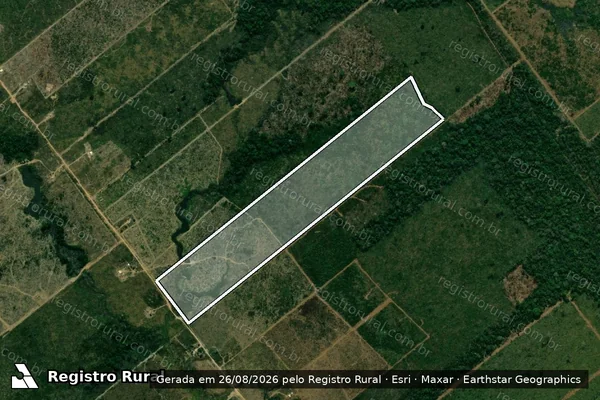Imagem de satélite de Infração da Flora em Porto Velho - RO