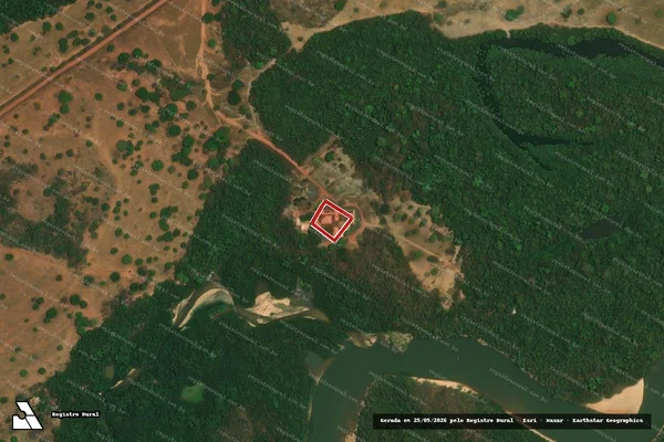Imagem de satélite de Infração Ambiental em Gaúcha do Norte - MT