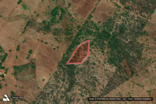 Imagem de satélite de Infração Ambiental em Cabaceiras - PB