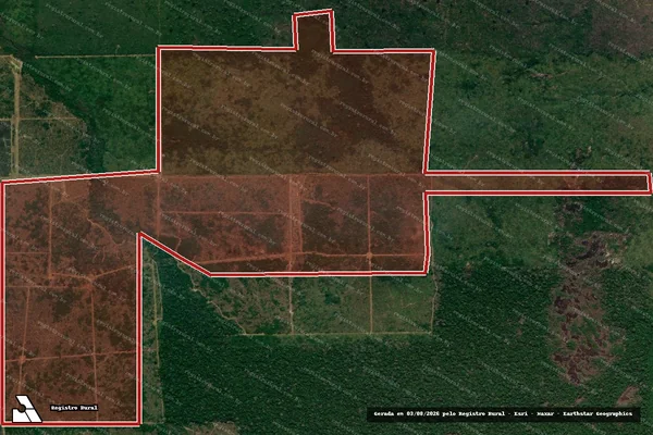 Imagem de satélite de Infração Ambiental em Lábrea - AM