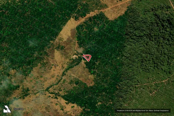 Imagem de satélite de Desmatamento em Serra Nova Dourada - MT