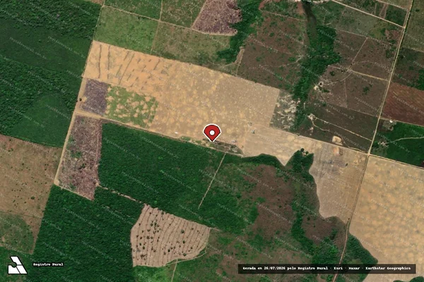 Imagem de satélite — Embargo Ambiental — Goianésia do Pará/PA