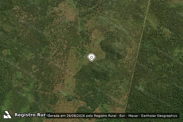 Imagem de satélite — Embargo Ambiental — Santana do Araguaia/PA