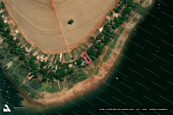 Imagem de satélite — Embargo IBAMA — Infração de pesca(Não Classificada-Móvel) - Itumbiara/GO