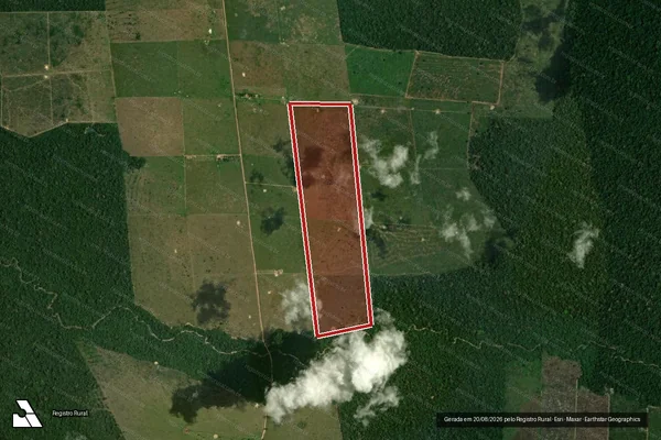 Imagem de satélite de Infração Ambiental em Porto Velho - RO
