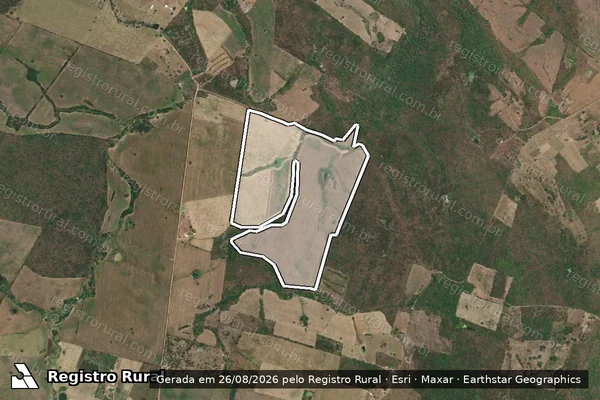 Imagem de satélite de Infração Ambiental em Gararu - SE