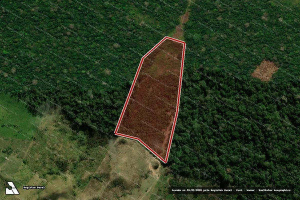 Imagem de satélite — Embargo IBAMA — Infração da Flora — Tarauacá/AC