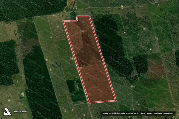 Imagem de satélite de Infração da Flora em Candeias do Jamari - RO