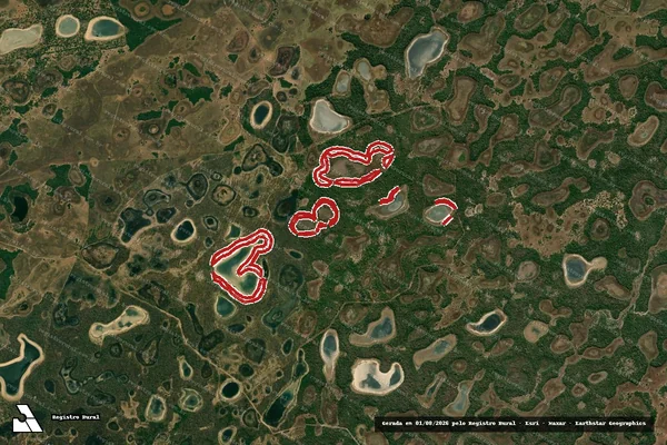 Imagem de satélite de Infração Ambiental em Aquidauana - MS