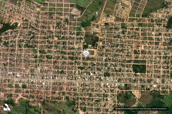Imagem de satélite de Infração da Flora em São Félix do Xingu - PA (marcador da localização)