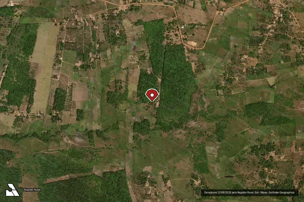 Imagem de satélite — Embargo IBAMA — Infração da Flora — Ibiapina/CE