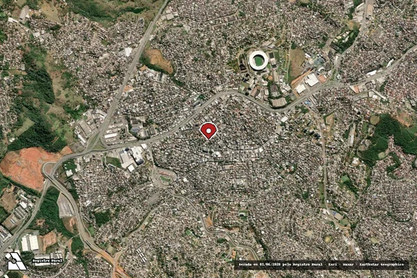 Imagem de satélite de Infração de Licenciamento(Não Classificada-Móvel) em Cariacica - ES (marcador da localização)