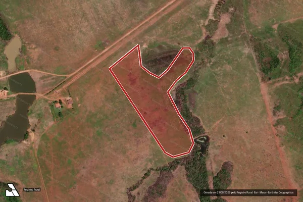 Imagem de satélite de Infração Ambiental em Santa Maria das Barreiras - PA