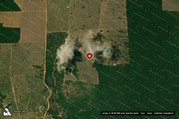 Imagem de satélite — Embargo IBAMA — Desmatamento - Ariquemes/RO