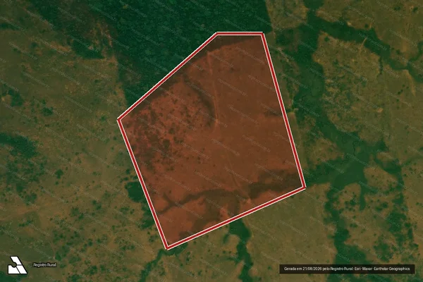 Imagem de satélite de Desmatamento em Porto Velho - RO