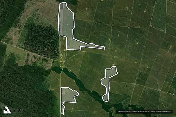 Imagem de satélite de Desmatamento em Porto Velho - RO