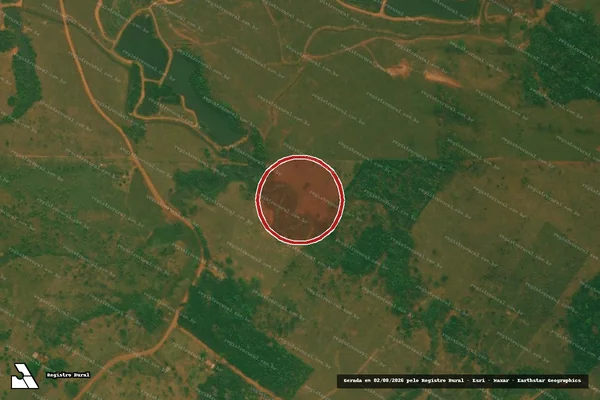 Imagem de satélite — Embargo Ambiental - Ariquemes/RO