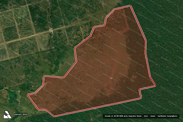 Imagem de satélite de Infração Ambiental em Novo Progresso - PA
