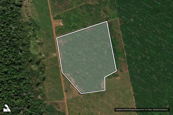 Imagem de satélite de Infração da Flora em Lábrea - AM