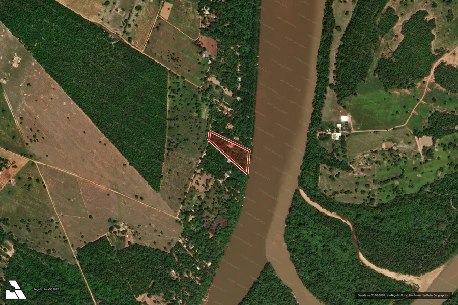 Imagem aérea do item A