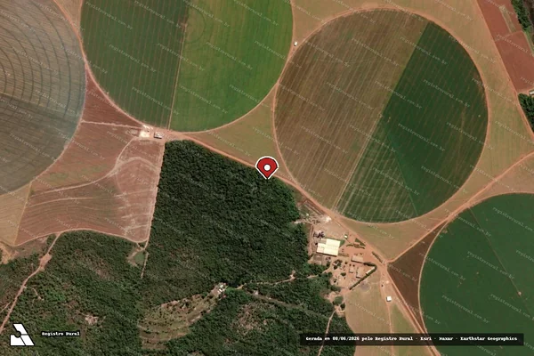 Imagem de satélite — Embargo IBAMA — Infração Ambiental - Balsas/MA