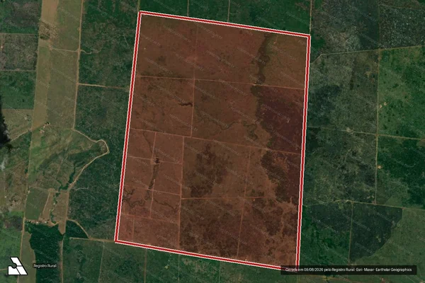 Imagem de satélite de Infração da Flora em Lábrea - AM