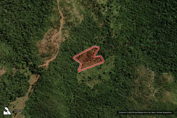 Imagem de satélite de Infração da Flora em Poxoréo - MT