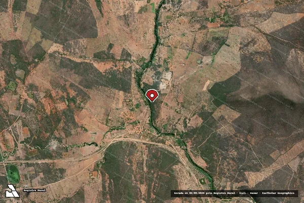 Imagem de satélite — Embargo IBAMA — Infração Ambiental — Brumado/BA