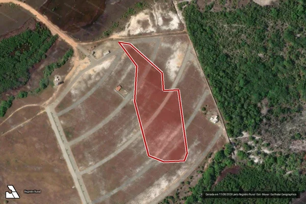 Imagem de satélite — Embargo IBAMA — Infração Ambiental - Estância/SE