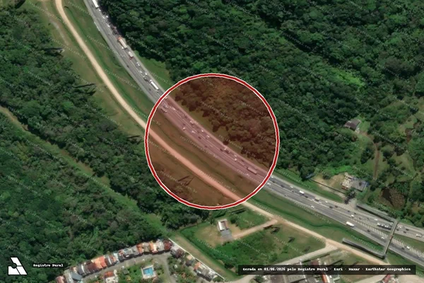 Imagem de satélite de Infração Ambiental em Camboriú - SC