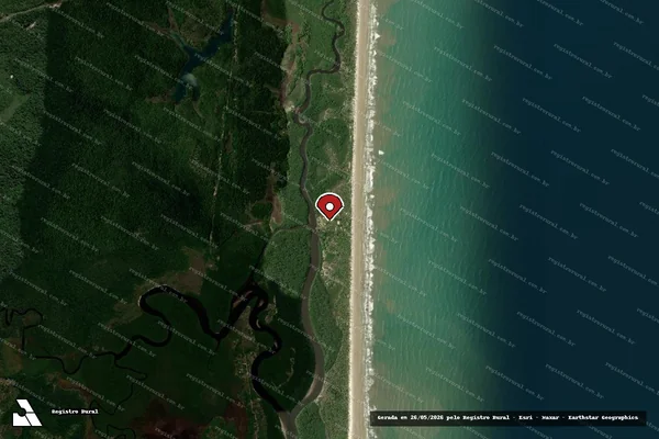 Imagem de satélite — Embargo IBAMA — Infração da Flora — Una/BA