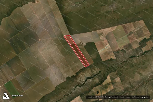 Imagem de satélite — Embargo IBAMA — Infração da Flora — Jaborandi/BA