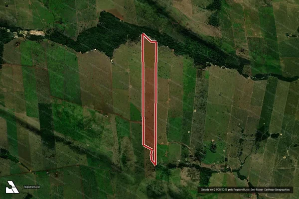 Imagem de satélite de Infração da Flora em Juína - MT